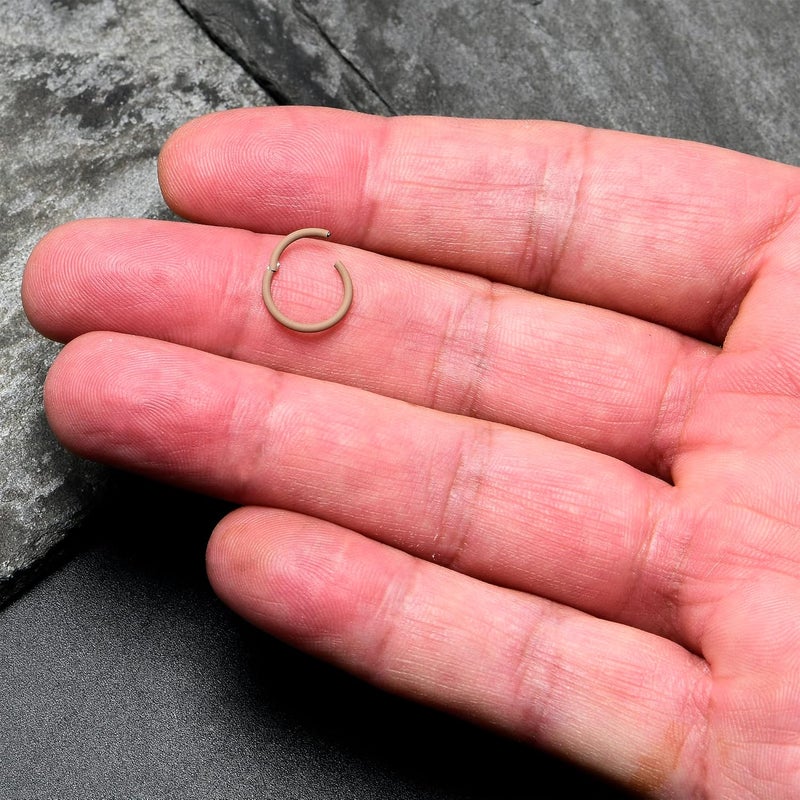 Body Candy Segment Hoop Rings 18 Gauge 316l Surgical Steel Lip Ring Cartilage - Image 4